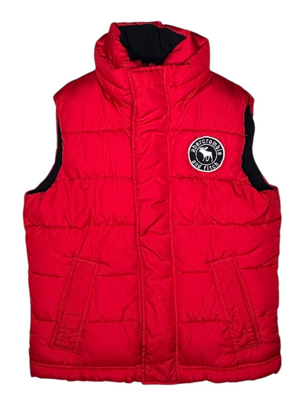 Abercrombie Kids Boys' Red Puffer Vest Size L